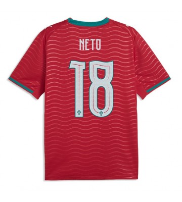 Portugal Pedro Neto #18 Replika Hemmatröja VM 2026 Kortärmad